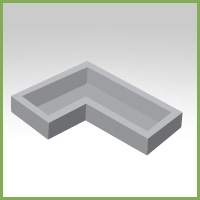 3D maatwerk L-vorm voor uw vijver